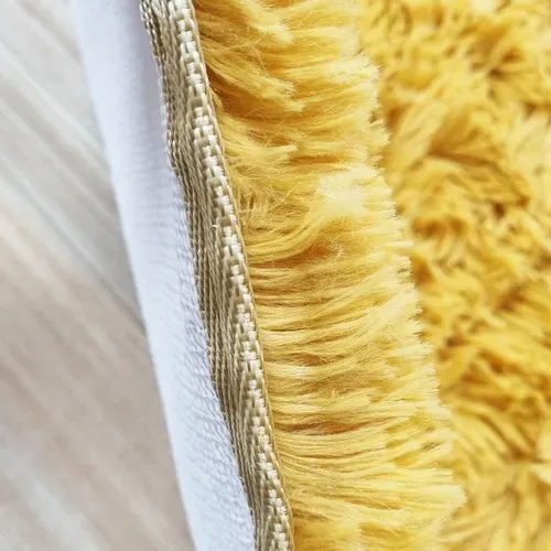 Tapis De Salon Ou Chambre Microfibre Extra Doux Ø 90 Cm Rose - 90143