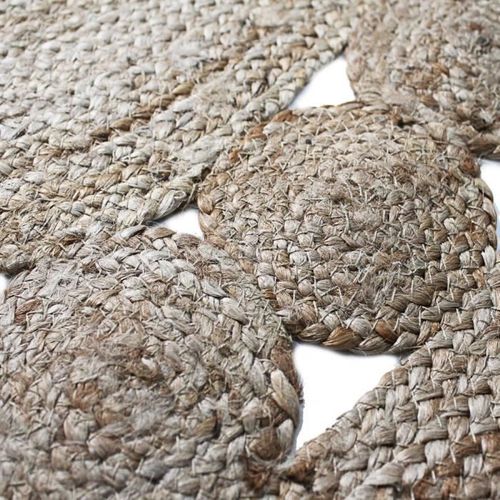 Tapis Deco Jute Rosace Diam 120 Cm - Naturel