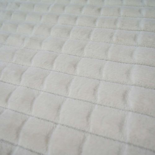 Tapis Damier Extra-doux Blanc 120x170