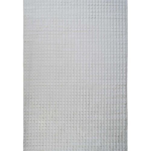 Tapis Damier Extra-doux Blanc 120x170