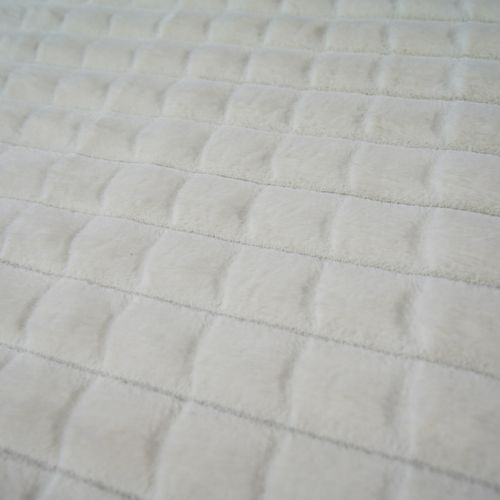 Tapis Damier Extra-doux Blanc 120x170
