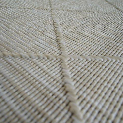 Tapis Moderne à Motif Losange Beige 120x170