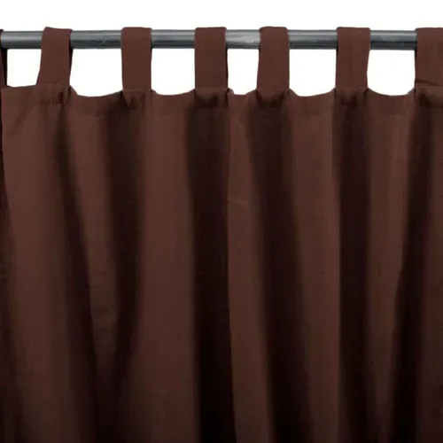 Rideau En Polycoton À Pattes Moka 140x250 - First Coton
