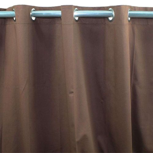 Rideau 100% Coton Chocolat 150x250 - Toile De Toscane