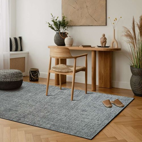 Tapis En Laine Gris Foncé 160x230