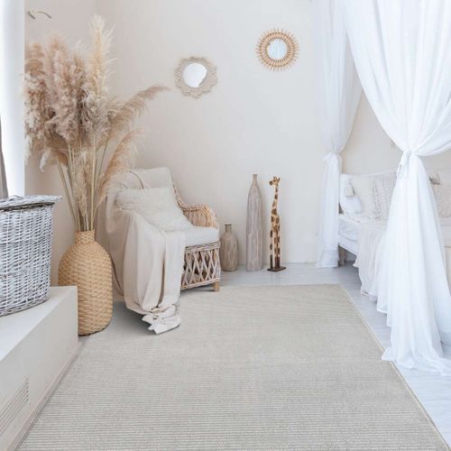 Tapis Beige Motifs Lignes 160x230