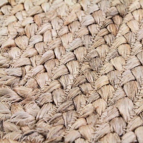 Tapis En Jute Tressé Naturel Artisanal 200x200 - Style Bohème