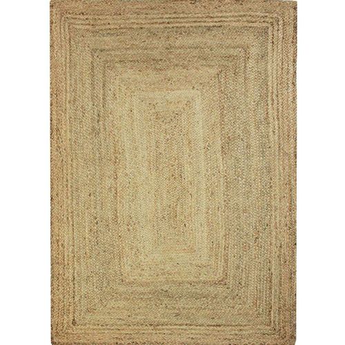 Tapis En Jute Tressé Naturel Artisanal 200x200 - Style Bohème