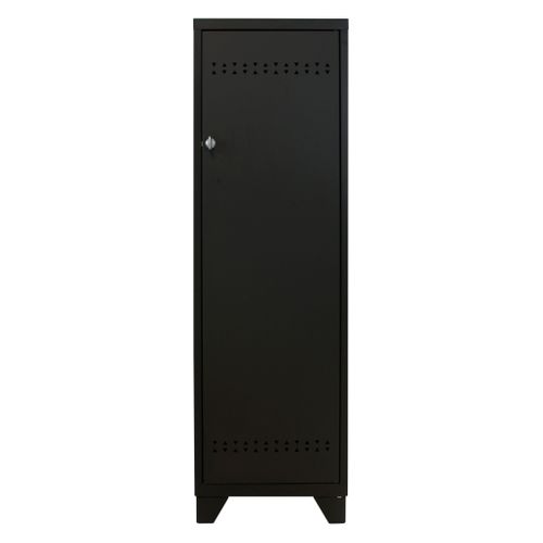 Casier universitaire 1 porte POWER 2 Noir vue de face