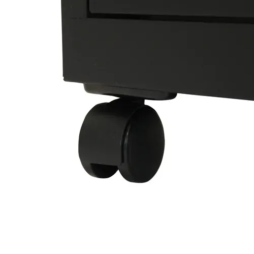 Caisson 3 tiroirs RETRO 4 Noir vue détaillée
