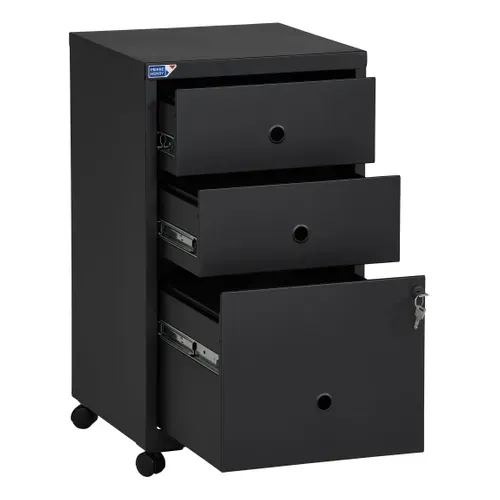 Caisson 3 tiroirs RETRO 4 Noir