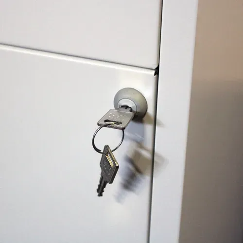 Classeur 4 tiroirs RETRO 3 blanc mat vue détaillée