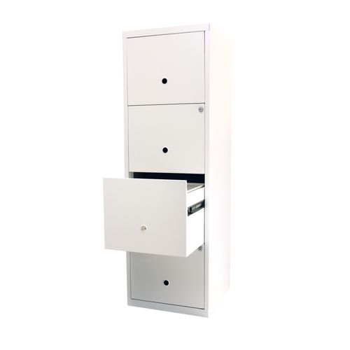 Classeur 4 tiroirs RETRO 3 blanc mat