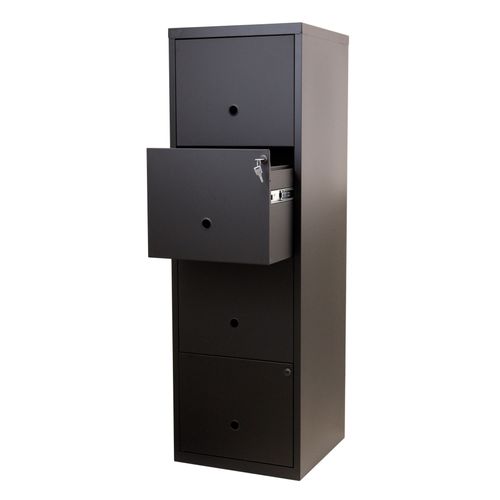 Classeur 4 tiroirs RETRO 3 noir mat