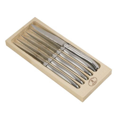 Coffret 6 Couteaux Steak Inox Laguiole En Acier Inoxydable (inox)
