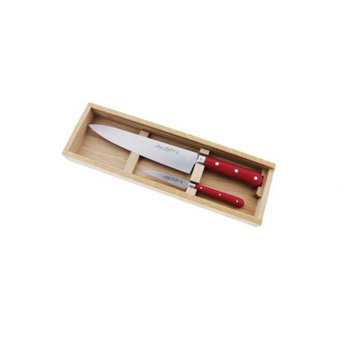 Coffret 2 Couteaux De Cuisine Rouge C000a5p0p69048