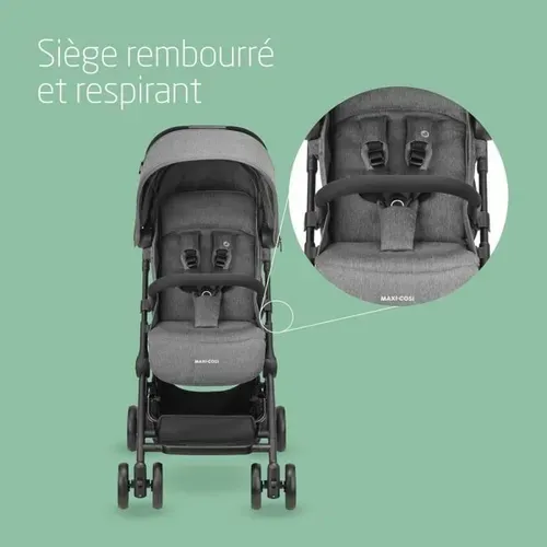 Maxi-cosi Poussette Canne Ultra Compacte Lara 2,de La Naissance à 4 Ans, Jusqu'a 22kg, Pliage Facile