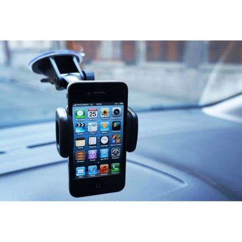 Support Ventouse 360° Pour Smartphone Et Gps (38–86 Mm, Abs)