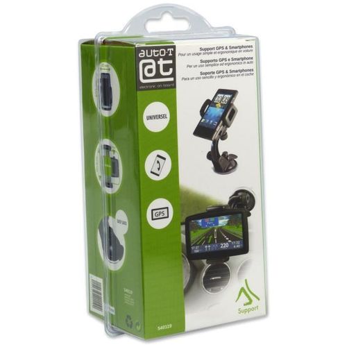 Support Ventouse 360° Pour Smartphone Et Gps (38–86 Mm, Abs)