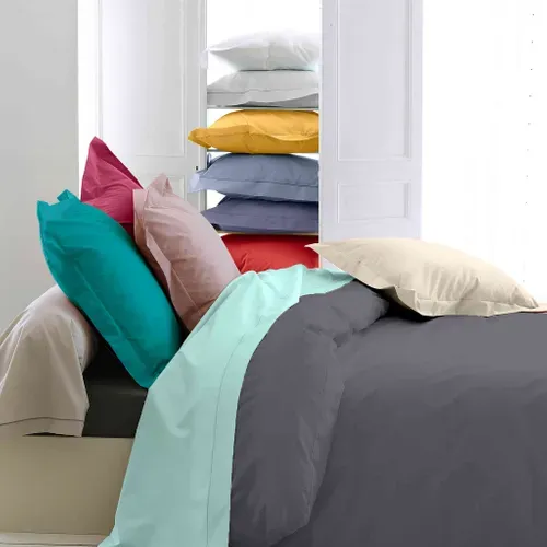 Housse De Couette Percale Made In France Blanc 140x200