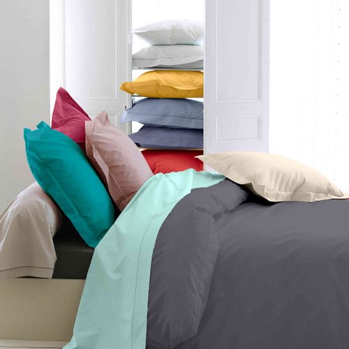 Housse De Couette Percale Made In France Blanc 240x220