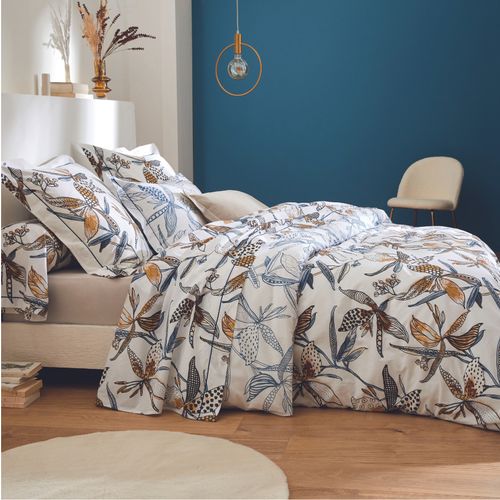 Parure De Lit Aux Fleurs Exubérantes - 240x220 Cm - Blanc