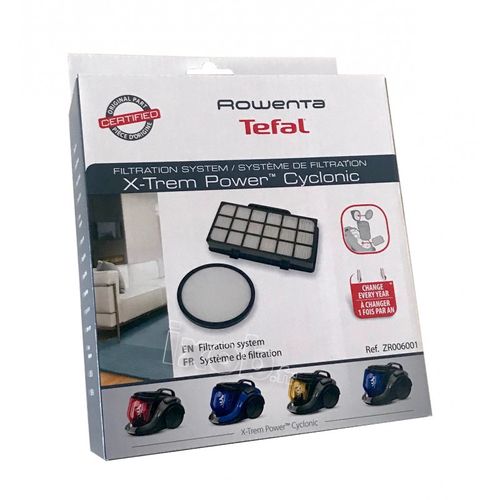 Kit De Filtration  Zr006001 Pour Aspirateur Rowenta Silence Force Cyclonic, X Trem Power Cyclo [...]