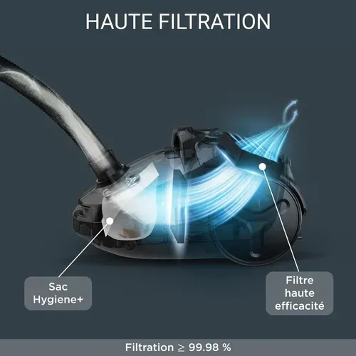 Aspirateur Traineau 900w 75db Prune Ro3969ea