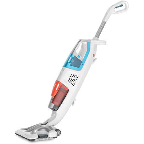 Nettoyeur balai Vapeur 2en1 Filaire Clean et Steam 1700w Blanc/bleu - Ry8544wh
