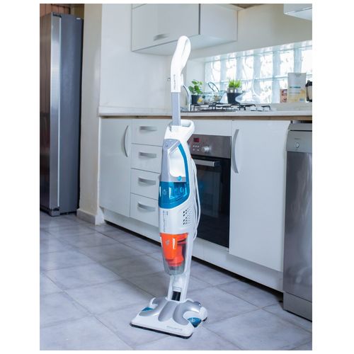 Nettoyeur balai Vapeur 2en1 Filaire Clean et Steam 1700w Blanc/bleu - Ry8544wh