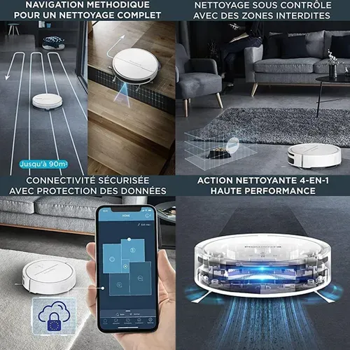 Aspirateur Robot/laveur Connecté Programmable X-Plorer 80 - Rr7747wh