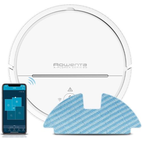 Aspirateur Robot/laveur Connecté Programmable X-Plorer 80 - Rr7747wh