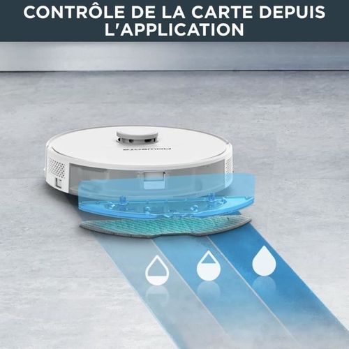 Aspirateur Robot Laveur - Rr8567wh - Laser Ultraprécise - Réglages Personnalisés - X-plorer - Blanc