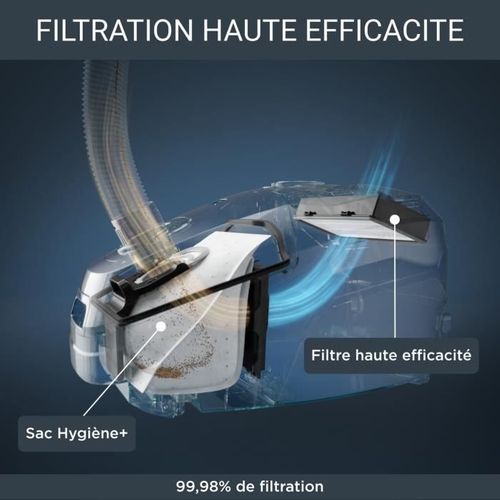 Green Force Max Silence Aspirateur Avec Sac, 4,5 L, 900 W Max, 65 dB(a), Eco-responsable