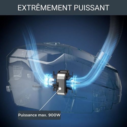 Green Force Max Silence Aspirateur Avec Sac, 4,5 L, 900 W Max, 65 dB(a), Eco-responsable