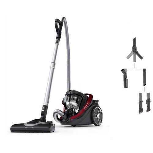 Aspirateur Sans Sac Silent Force Cyclonic 500w 59db Rouge/noir - Ro7933ea