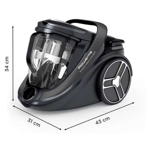 Ro7935ea Silence Force Cyclonic Effitech - Aspirateur Sans Sac - 59 Db(a) - Haute Filtration