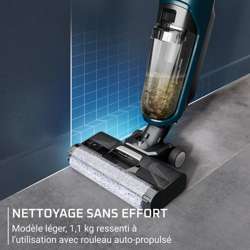 Aspirateur balai laveur - ROWENTA X Clean 2 - GZ2251E0 - 3-en-1