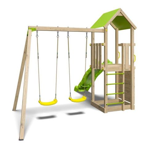 Aire De Jeux En Bois Smart Xperience Trigano - 7 Enfants