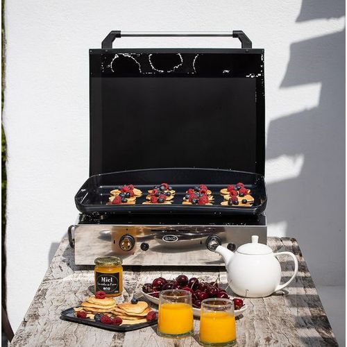 Plancha Gaz 5000w Plaque Fonte émaillée 47x36cm 555032010701