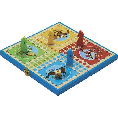 Jeu De Société Jeu Des Petits Chevaux - 66340 - Coffret En Bois