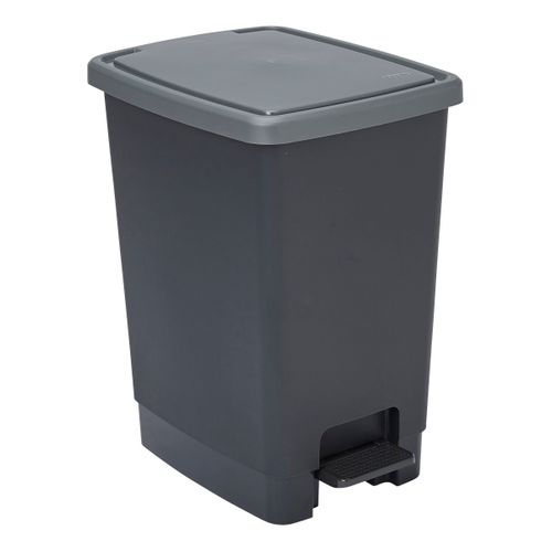 Poubelle 30L FLAT BIN Noir vue de face
