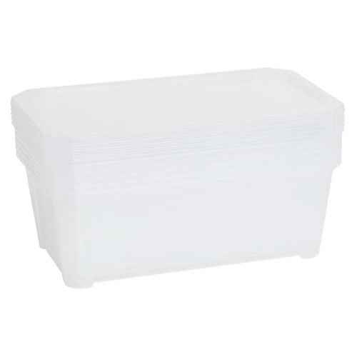 Lot 6 boîtes 6L FLY BOX Transparent vue 3/4