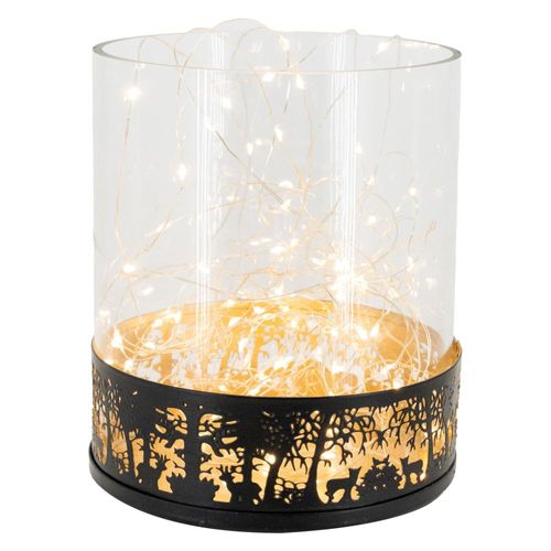 Photophore En Forme De Phare Métal 18 Cm - Bougeoir Table Décoration Noël Romantique