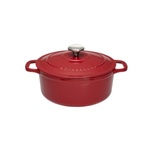 Cocotte Ronde 18 Cm Rouge En Fonte émaillée