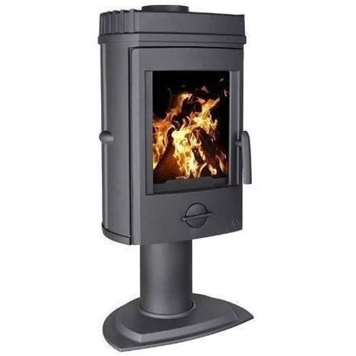 Poêle à Bois Mesnil - Puissance Optimale 8 Kw - Max: 12kw - Bûches 34 Cm Max - Fonte