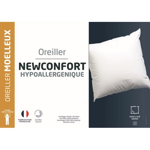 Oreiller moelleux 60x60 cm DREAMEA NEWCONFORT