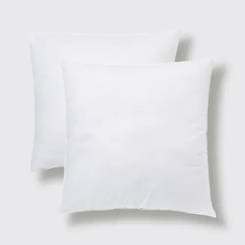 Lot 2 oreillers 60x60 cm DREAMEA BIEN-ETRE MOELLEUX vue de face