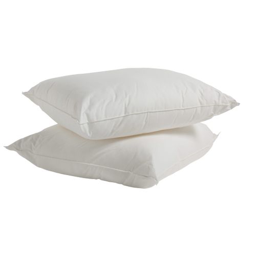 Lot 2 oreillers 60x60 cm DREAMEA BIEN-ETRE MOELLEUX vue de profil