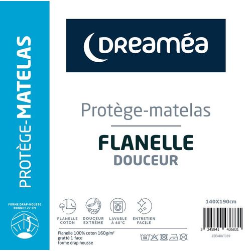 Protège matelas 140x190 cm DREAMEA TENDRESSE